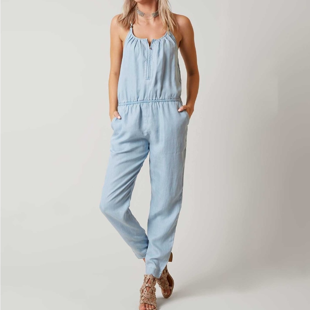 Guess Sleeveless Jean Jumpsuit